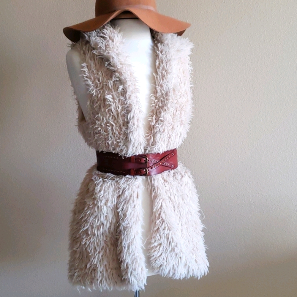Faux fur vest